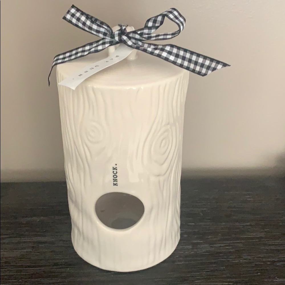 Rae Dunn Woodgrain Knick Birdhouse